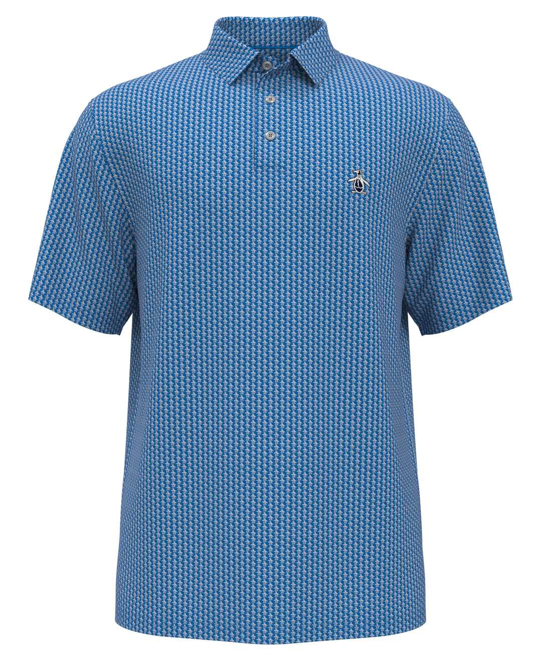 Allover Pete Print Short Sleeve Golf Polo Shirt (Cloisonne) 