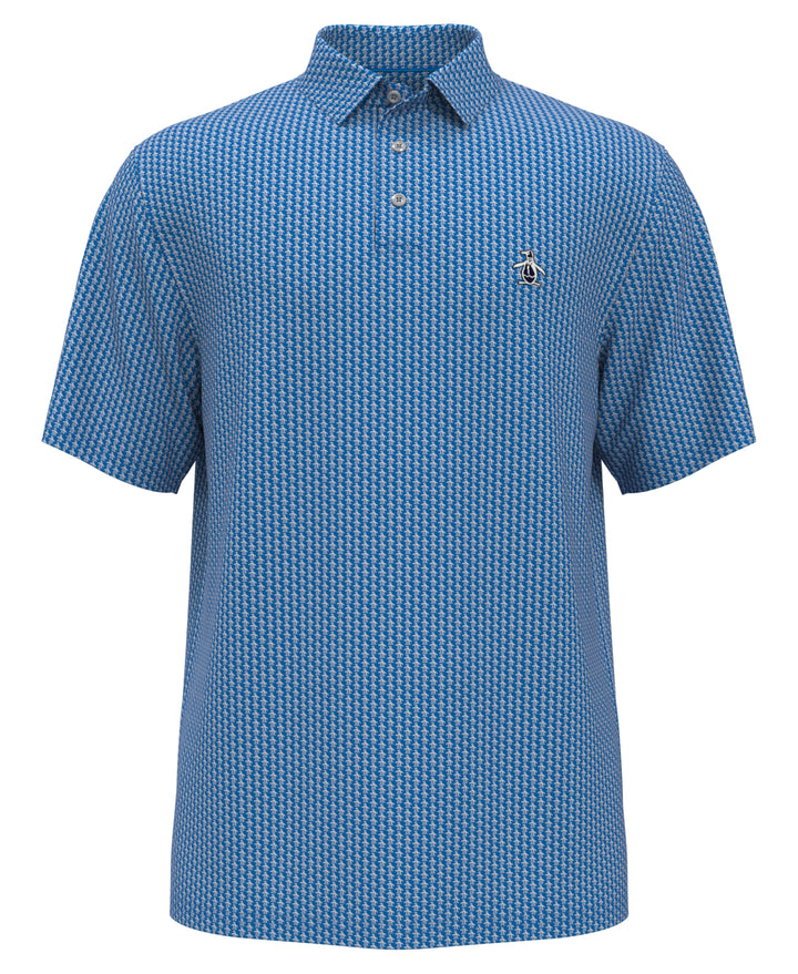 Allover Pete Print Short Sleeve Golf Polo Shirt (Cloisonne) 