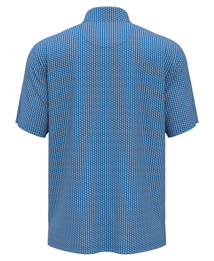 Allover Pete Print Short Sleeve Golf Polo Shirt (Cloisonne) 