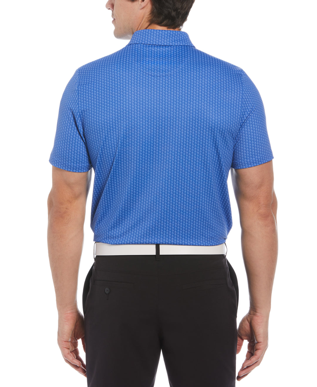 Allover Pete Print Short Sleeve Golf Polo Shirt (Nebulas) 