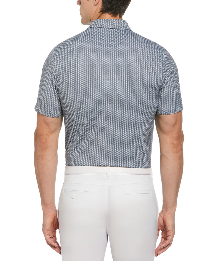 Allover Pete Print Short Sleeve Golf Polo Shirt (Quiet Shade) 