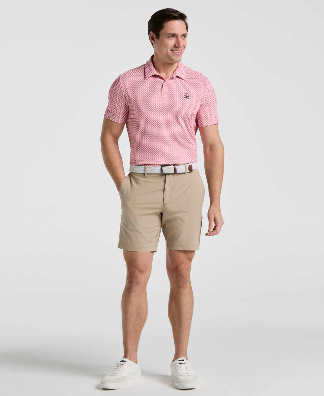 Pete's Bowtie Print Golf Polo (Murex Shell) 