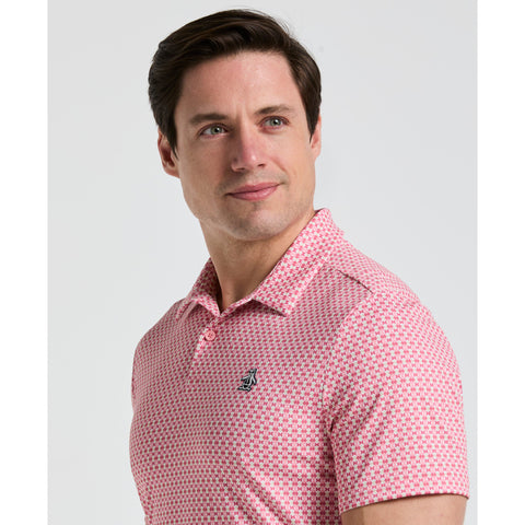 All-Over Pete's Micro Bowtie Print Golf Polo-Golf Polos-Original Penguin