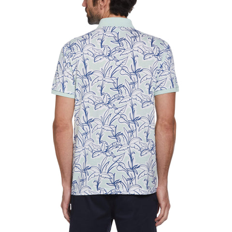 All Over Print Floral Polo (Surf Spray) 