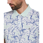 All Over Print Floral Polo (Surf Spray) 