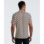 All-Over Print Geo Button-Down Shirt (Birch) 