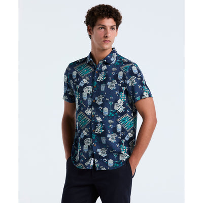 All-Over Print Poker Table Shirt (Sargasso Sea) 