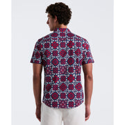 Linen Cotton All Over Print Talavera  (True Red) 