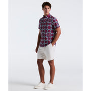 Linen Cotton All Over Print Talavera  (True Red) 