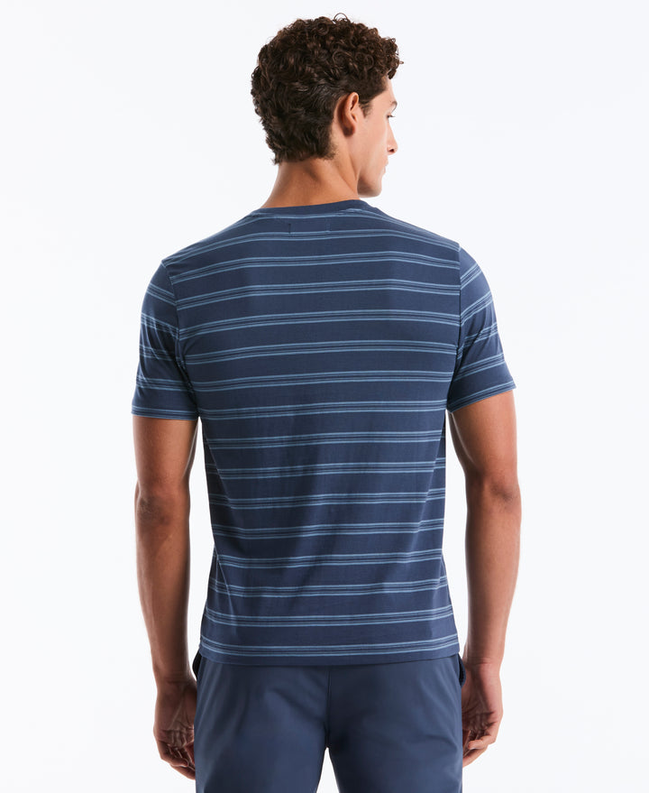 All-Over Stripe Jersey Tee (Copen Blue) 