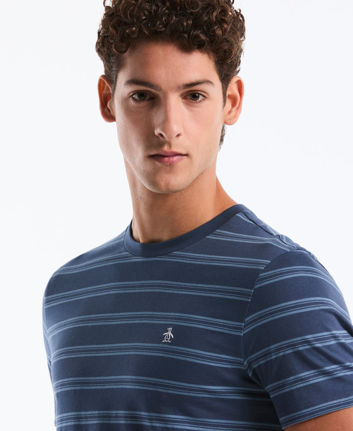 All-Over Stripe Jersey Tee (Copen Blue) 