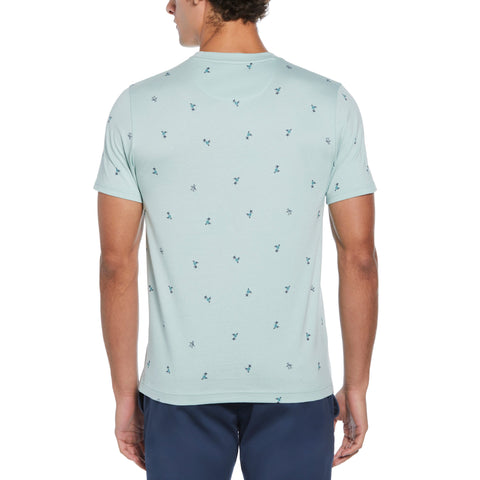 All-over Surf Pete Print Tee  (Blue Haze) 