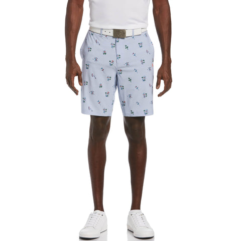 All Over Tropical Print Golf Short-Golf Shorts-Lavender Luster-32-Original Penguin