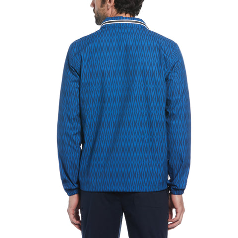 Allover Diamond Print Ratner Jacket (Star Sapphire) 