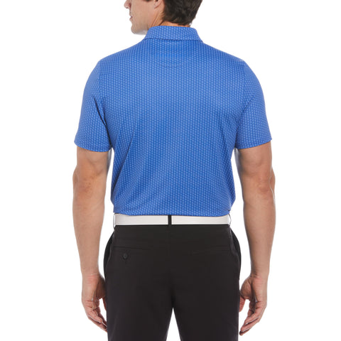 Allover Pete Print Short Sleeve Golf Polo Shirt (Nebulas) 
