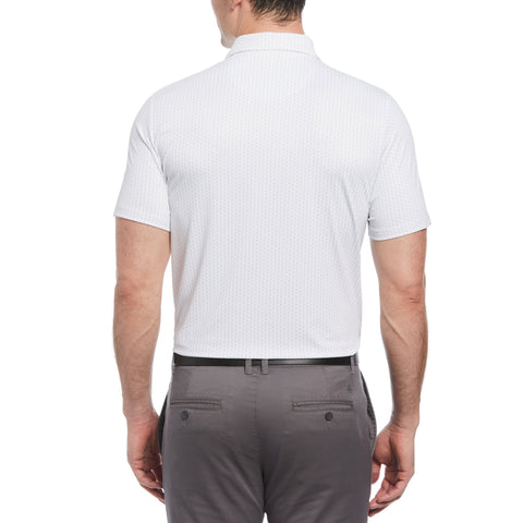 All-Over Pete Print Golf Polo Shirt (Bright White) 
