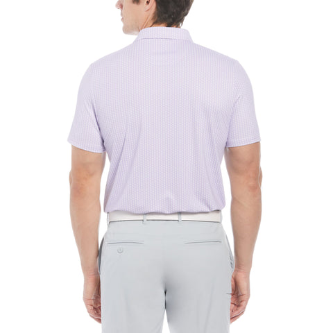 All-Over Pete Print Golf Polo Shirt (Lavender) 