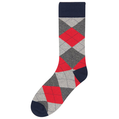 Argyle Sock-Socks-Red-NS-Original Penguin