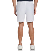 Asymetric Print Performance 7" Tennis Short (Bright White) 