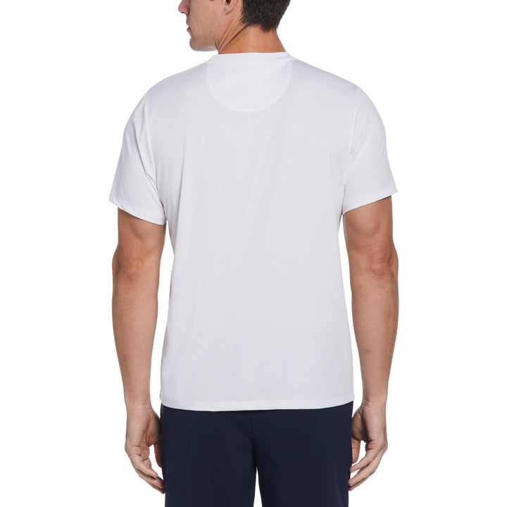Asymmetric Camo Print Tee (Bright White) 