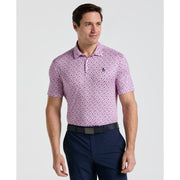 Augusta Menu Print Golf Polo (Lilac Sachet) 