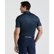 Augusta Menu Print Golf Polo (Black Iris) 