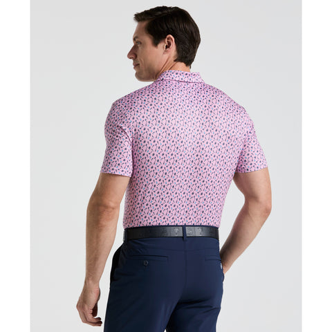 Augusta Menu Print Golf Polo (Lilac Sachet) 