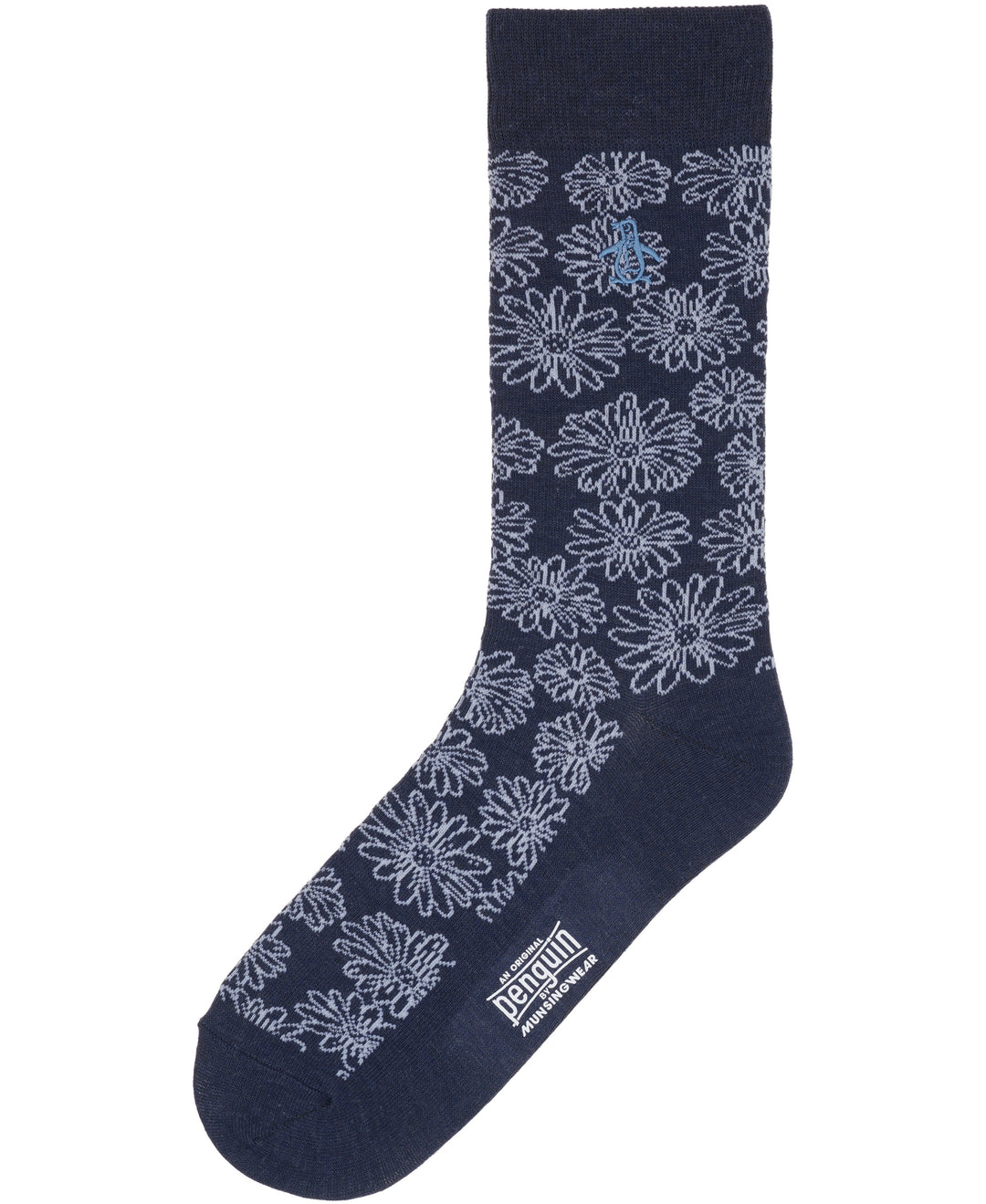 Ayres Floral Sock (Navy) 