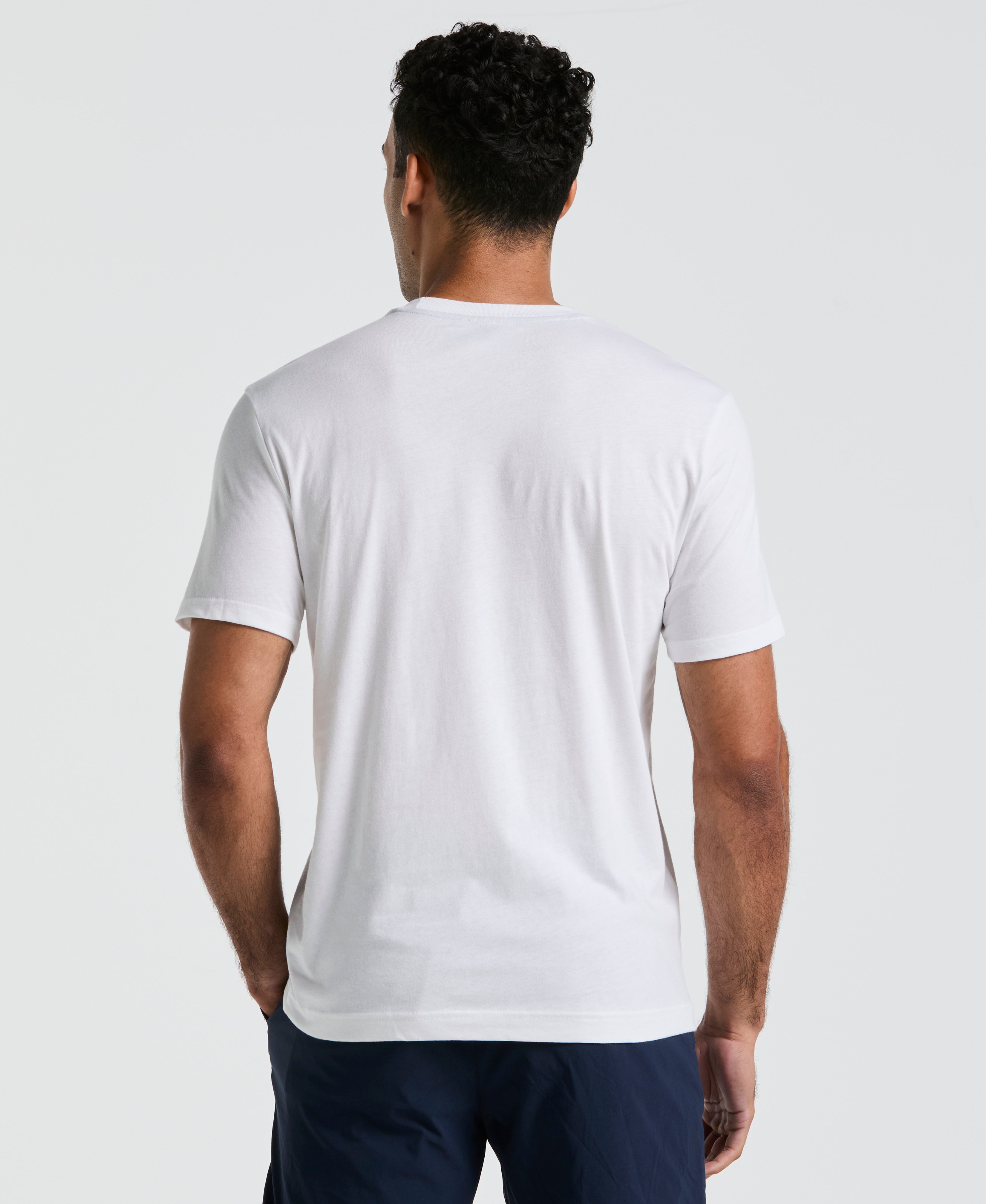 Original Penguin T-Shirt Uomo A Righe Con Nastro Su Spalla - Maglia A Manica Corta In Misto Cotone, Casual