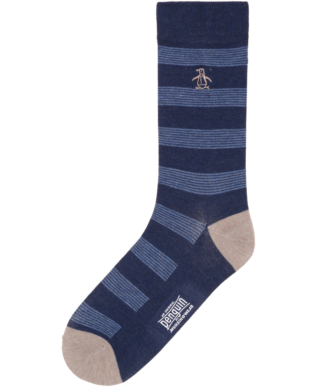Bayside Stripe Dress Sock (Navy) 