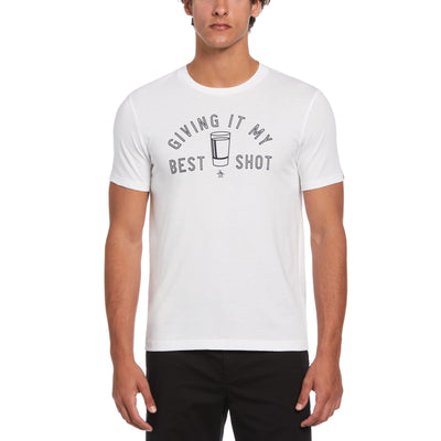 Best Shot Print Tee (Bright White) 