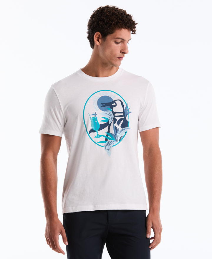 Cotton Big Cocktail Pete Graphic Tee (Bright White) 