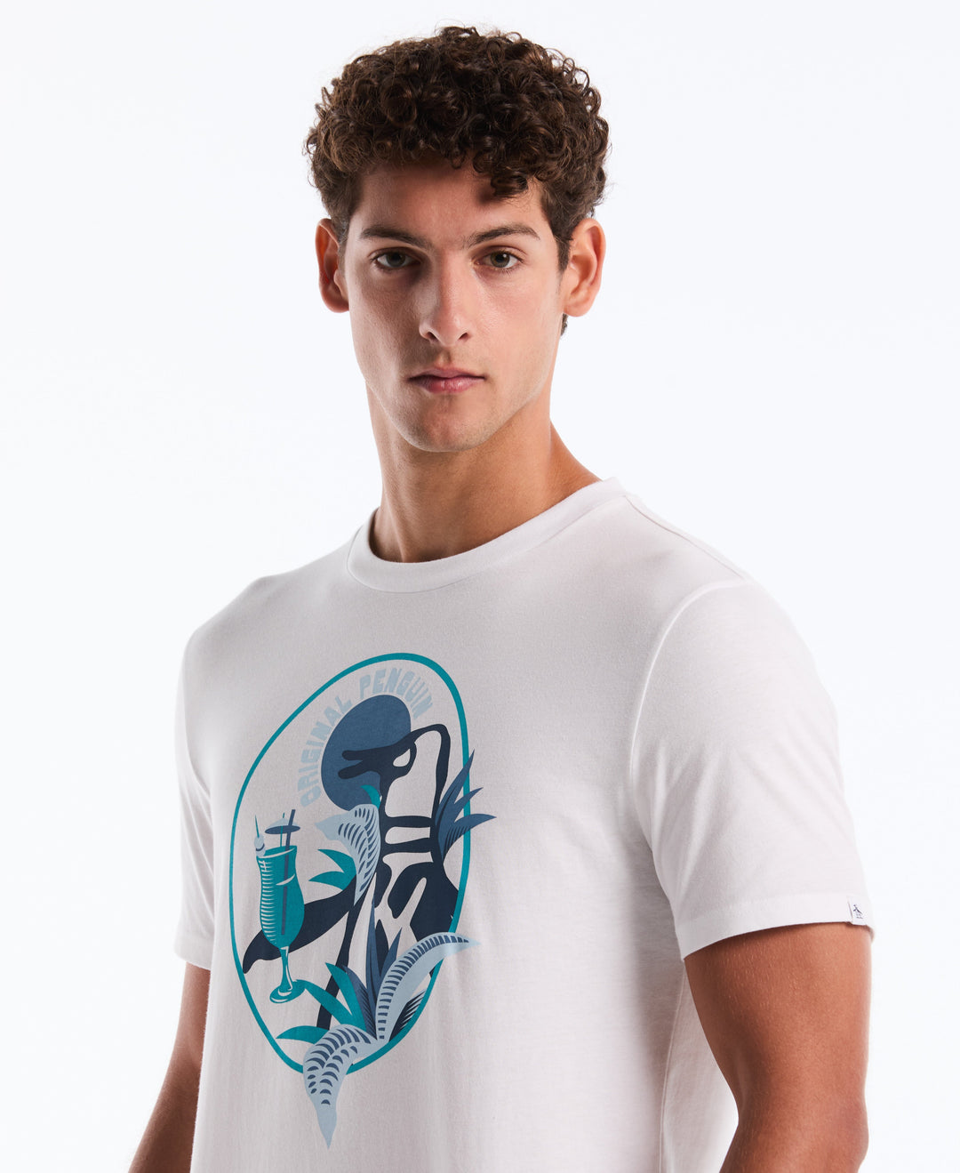 Cotton Big Cocktail Pete Graphic Tee (Bright White) 