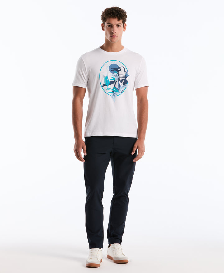 Cotton Big Cocktail Pete Graphic Tee (Bright White) 