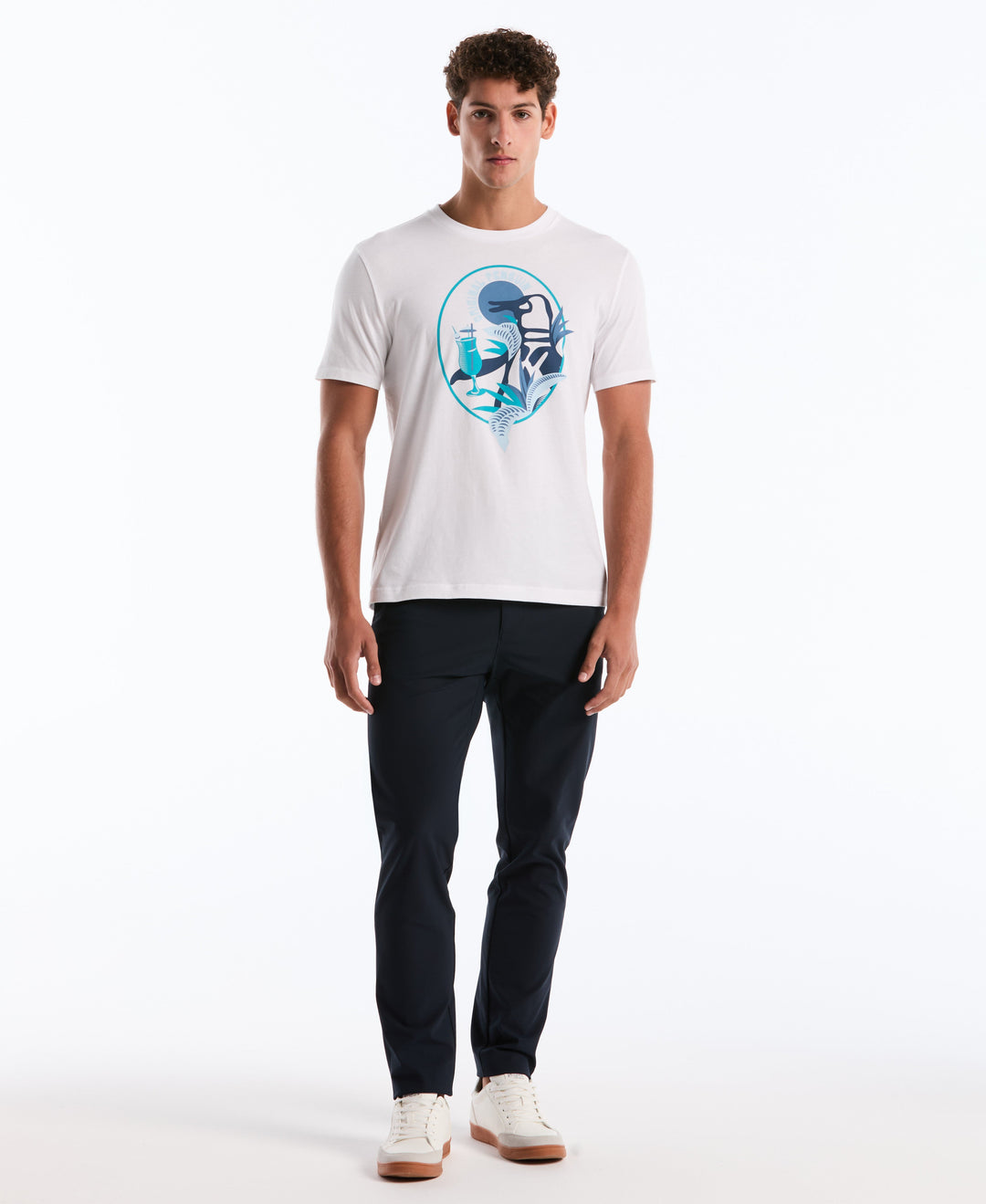 Cotton Big Cocktail Pete Graphic Tee (Bright White) 