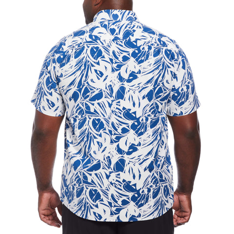 Big & Tall EcoVero™ Swirl Print Shirt (Limoges) 