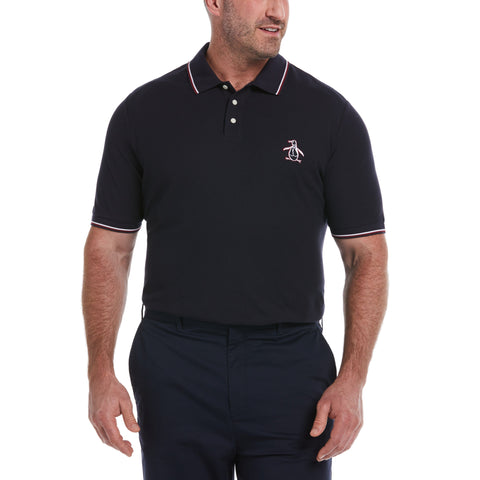 Big & Tall Mega Pete Pique Polo-Polos-Original Penguin