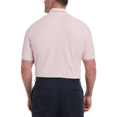 Big & Tall Mega Pete Pique Polo (Parfait Pink) 