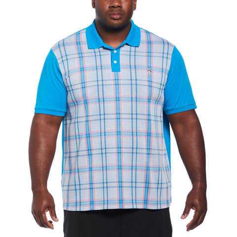 Plaid Front Polo (Blue Jewel) 
