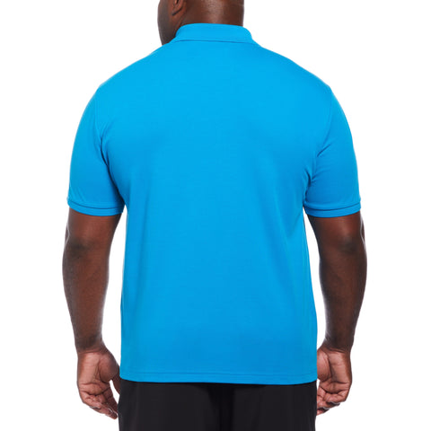Plaid Front Polo (Blue Jewel) 