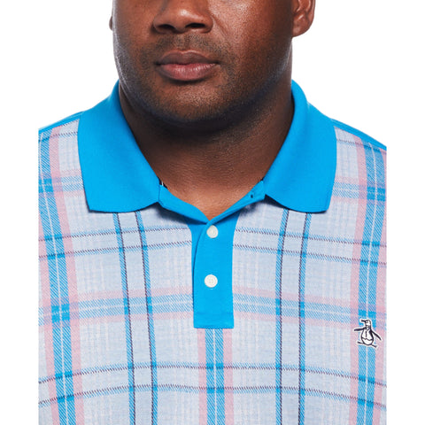 Plaid Front Polo (Blue Jewel) 