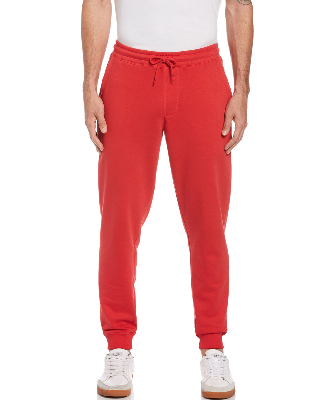 Big & Tall Sticker Pete Fleece Jogger-Sweatpants-Rococco Red-XL-Original Penguin