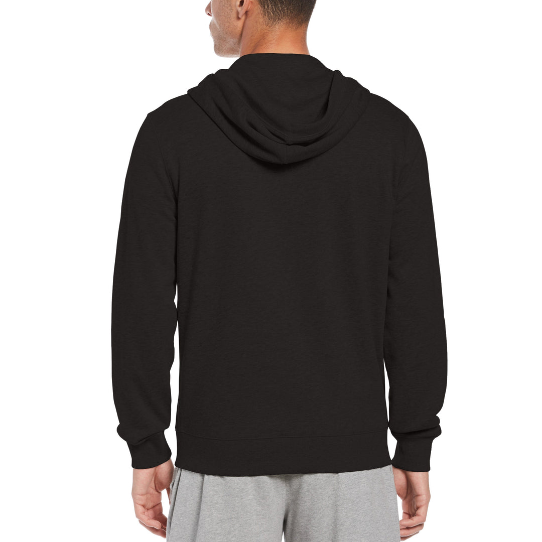 Big and Tall Sticker Pete Full Zip Hoodie (True Black) 