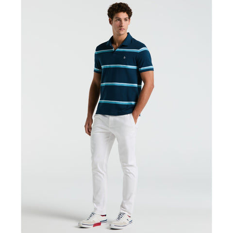Birdseye Pique Striped Polo-Polos-Original Penguin