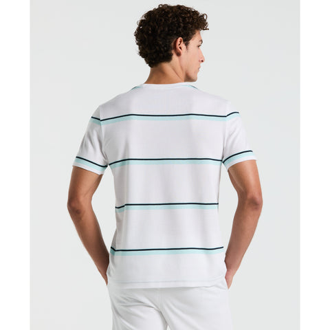 Birdseye Pique Striped Tee-Tees-Original Penguin