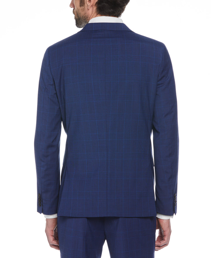 Blue Glen Plaid Wool Blend Two-Piece Suit (Blue) 