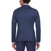 Blue Plaid Suit Jacket (Blue) 