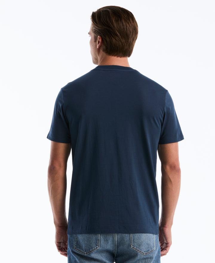Men's Cotton Bottle Cap Graphic Tee (Sargasso Sea) 