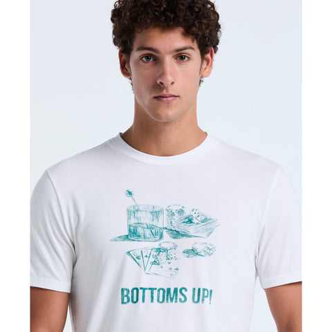 Graphic Bottoms Up Jersey Tee (Bright White) 