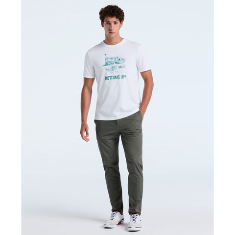 Graphic Bottoms Up Jersey Tee (Bright White) 